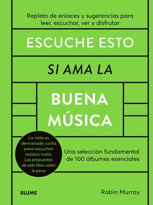 cover image of Escuche esto si ama la buena música